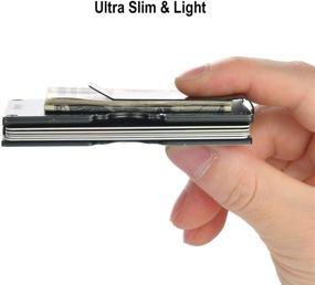 img 1 attached to Lindenle Minimalist Wallet - Aluminum Blocker for Men's Accessories, Card Holders, and Money Organizers