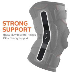 img 1 attached to 🦵 Omples Hinged Knee Brace: Effective Knee Support for Meniscus Tear, Arthritis Pain, and More (Large)