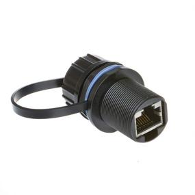 img 1 attached to ANMBEST 5PCS Защищенные разъемы RJ45 с водонепроницаемой панелью для монтажа сетевого LAN-кабеля с двойным адаптером