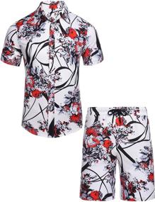 img 3 attached to Daupanzees Luxury Casual Button Hawaiian Men's Clothing