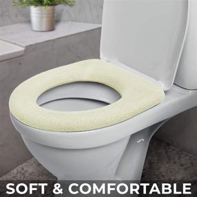 img 2 attached to Medipaq Super Warm Comfy Fleece Toilet Seat Cover with Retaining Ring - Universal Fit - Machine Washable - 2X Cream …