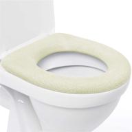 medipaq super warm comfy fleece toilet seat cover with retaining ring - universal fit - machine washable - 2x cream … logo