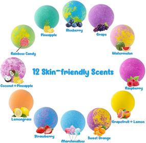 img 1 attached to 🛁 Kids Bath Bombs - 12 Bath Bomb Gift Set with Surprise Inside | Ideal Christmas Stocking Stuffers & Birthday Gifts for Girls and Boys | Gentle and Safe Bubble Bath Fizzies for Kids