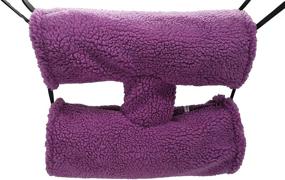 img 3 attached to Small Animal Hanging Fleece Tunnel Bunkbed Hammock - Ideal for Ferret, Rat, Sugar Glider, Squirrel