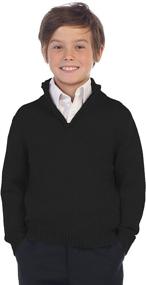 img 2 attached to 👕 Gioberti Knitted Sleeve Sweater Black - Premium Boys' Sweater for Cold Weather