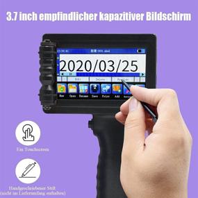 img 2 attached to 🖨️ TOAUTO Portable Intelligent Handheld Inkjet Printer HP-003: Advanced Coding Machine for Quick-Drying Code Date Label Printing (14 Languages supported)