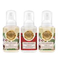 michel design works mini foaming 🧼 soap set - 3-pack (2 spruce, 1 tartan) logo