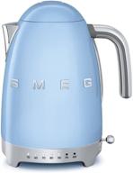 smeg electric kettle, pastel blue - compact and stylish kitchen appliance for fast boiling логотип