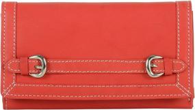 img 3 attached to 👜 Secure and Stylish: Tresori Women's Real Leather RFID-Protected Two-fold Wallet with Buckle Design