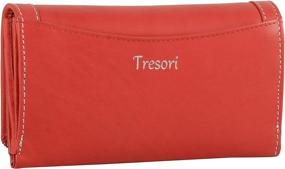 img 2 attached to 👜 Secure and Stylish: Tresori Women's Real Leather RFID-Protected Two-fold Wallet with Buckle Design