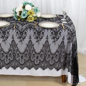 img 3 attached to ShinyBeauty Lace Tablecloth Overlay Embroidered