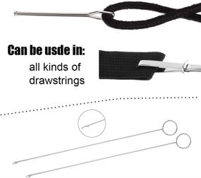 img 1 attached to 🧵 Sewing Loop Turner Hook and Bodkin Threader Set: Stainless Steel Tools for Easy Fabric Tube Turning and Drawstring Threading (6 Pcs) - DIY Face Cover Accessories, Straps, Belts, and More