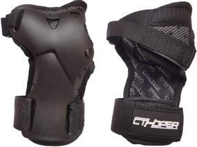 img 3 attached to CTHOPER Impact Wrist Guard for Skating, Skateboarding, Skiing, Snowboarding, Motocross 🛡️ and More - Protective Gear Wrist Brace with Enhanced Support for Multi-Sport Safety