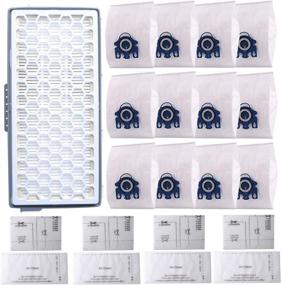 img 4 attached to 🧳 3D Efficient GN Vacuum Bags for Miele AirClean Compact C1, C2, Complete C1, C2, C3, Classic C1 - Fits S400i-S456i, S600-S658, S800-S858 & S5000-S5999 - Replaces 10123210. Includes SF-AH50 HEPA Filter & 6713110/3944711 Pre-Filter.