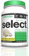 🌱 pescience select vegan vanilla protein powder, 27 servings, pea and brown rice blend - plant based logo