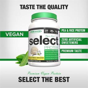 img 1 attached to 🌱 PEScience Select Vegan Vanilla Protein Powder, 27 Servings, Pea and Brown Rice Blend - Plant Based