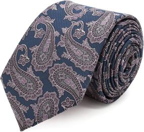 img 4 attached to 🔱 Paisley Necktie Masonic Revival Width: Elevating Your Style with Classic Charm