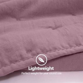 img 1 attached to Stylish Vintage Purple Fairmont Quilt Set with Pillow Shams, Twin Size - Soft and Oversized Bedding