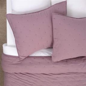 img 3 attached to Stylish Vintage Purple Fairmont Quilt Set with Pillow Shams, Twin Size - Soft and Oversized Bedding