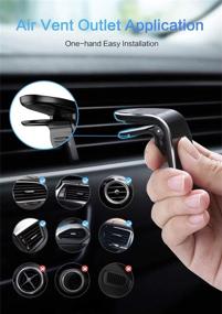 img 1 attached to 📱 Lyfejoy Magnetic Car Phone Holder with Hook Clip - Secure Lock, Universal Air Vent Mount for Any Car - Horizontal and Vertical Positions, Fits 2.5-7 inch Mobile Phones