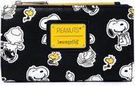 loungefly peanuts snoopy and woodstock wallet with all over print logo