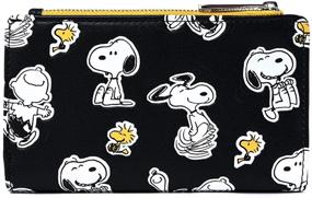 img 3 attached to Loungefly Peanuts Snoopy and Woodstock Wallet with All Over Print