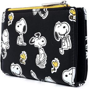 img 2 attached to Loungefly Peanuts Snoopy and Woodstock Wallet with All Over Print