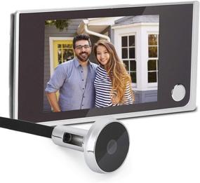 img 4 attached to 🏡 Enhanced Home Security: 3.5" Digital LCD Video Doorbell with 120° Peephole Viewer, Wireless Camera System for Home and Office Surveillance