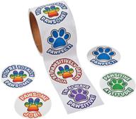 🐾 paw print roll stickers - fun and educational activities for kids logo