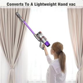 img 2 attached to 🧹 Powerful and Lightweight JASHEN V16E Cordless Vacuum Cleaner - Ideal for Hard Floors, Tile, Laminate, and Carpet!