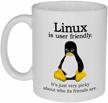 funny linux coffee linux friendly logo
