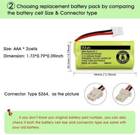 img 1 attached to iMah BT183342/BT283342 2.4V 400mAh Ni-MH Battery Pack - Long-lasting & reliable power source