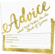 50 wedding advice cards & well wishes for the bride and groom - bridal shower games, wedding decorations, bridal shower decor, wedding shower decor, guest book alternative, mad libs logo