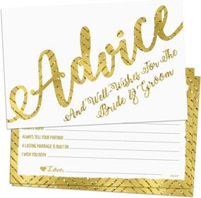 img 4 attached to 50 Wedding Advice Cards & Well Wishes for the Bride and Groom - Bridal Shower Games, Wedding Decorations, Bridal Shower Decor, Wedding Shower Decor, Guest Book Alternative, Mad Libs