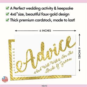 img 1 attached to 50 Wedding Advice Cards & Well Wishes for the Bride and Groom - Bridal Shower Games, Wedding Decorations, Bridal Shower Decor, Wedding Shower Decor, Guest Book Alternative, Mad Libs