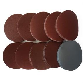 img 3 attached to 🪚 CENGOOD 4" Hook & Loop Sanding Discs Sanding Pads - Pack of 100 Assorted Grits: 80/100/180/240/600/800/1000/1200/2000/3000