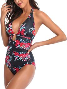 img 1 attached to Smismivo Swimwear Slimming Swimsuit Control Women's Clothing