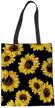 designs canvas sunflower student shoulder women's handbags & wallets for totes logo