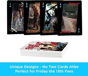 img 2 attached to 🎴 AQUARIUS Friday the 13th Playing Cards: The Ultimate Themed Deck for Card Game Enthusiasts - Officially Licensed Merchandise & Collectibles!