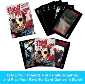 img 3 attached to 🎴 AQUARIUS Friday the 13th Playing Cards: The Ultimate Themed Deck for Card Game Enthusiasts - Officially Licensed Merchandise & Collectibles!