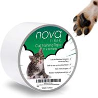 nova-fiber cat training tape for scratch deterrence, 3 inch x 30 yards, safeguard furniture, chairs, sofas, textiles, bed posts, and more logo