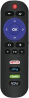 📺 enhanced rc280 ir remote control for tcl roku tv smart hdtv with netflix, sling, hulu now key - compatible with 55s423, 50s425, 28s3750, 40fs3800, 48fs3700, 50up120, 55fs3700, 55us5800, 65us5800, 32s3800, 43fp110, 49s405 (rc280-nshn) logo