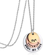 ukodnus not throwing away my shot tri-layer necklace: perfect hamilton-inspired jewelry for teen girls and broadway musical fans logo