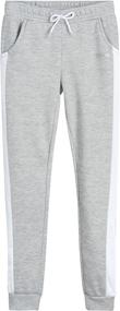 img 1 attached to 👖 Hind Girls' Sweatpants – Stylish 2 Pack Active Fleece Jogger Pants (Sizes 4-16)