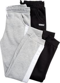 img 3 attached to 👖 Hind Girls' Sweatpants – Stylish 2 Pack Active Fleece Jogger Pants (Sizes 4-16)