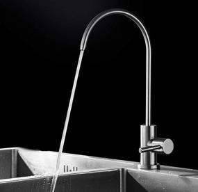 img 1 attached to 💧 Lead-Free Stainless Steel Brushed Nickel Kitchen Bar Sink Drinking Water Filter Faucet – Modern and High-Performance Filtered Water Tap