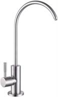 💧 lead-free stainless steel brushed nickel kitchen bar sink drinking water filter faucet – modern and high-performance filtered water tap logo