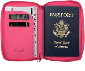 img 1 attached to Stylish and Practical Zipper Closure Passport Holder for Travelers: Explore with Unique Travel Accessories