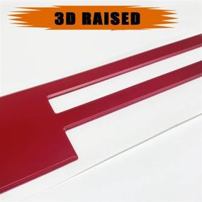 img 3 attached to KENPENRI Tailgate Insert Letters Compatible With 2021 - 3D Raised Rear Stickers With 3M Adhesive（Matte Red）