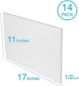 img 2 attached to 🎨 Silverlake Craft Foam Block - 14 Pack of 11x17x0.5 EPS Polystyrene Sheets for Crafting, Modeling, Art Projects, Floral Arrangements - Sculpting Sheets for DIY School & Home Art (14 Pack)